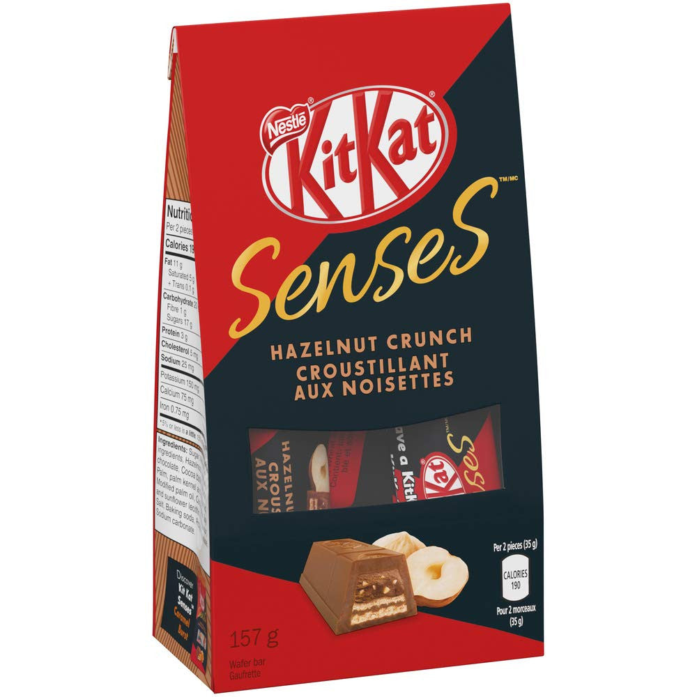 Nestle KitKat Senses Hazelnut Crunch Boutique Bag, 157g/5.5oz., {Imported from Canada}