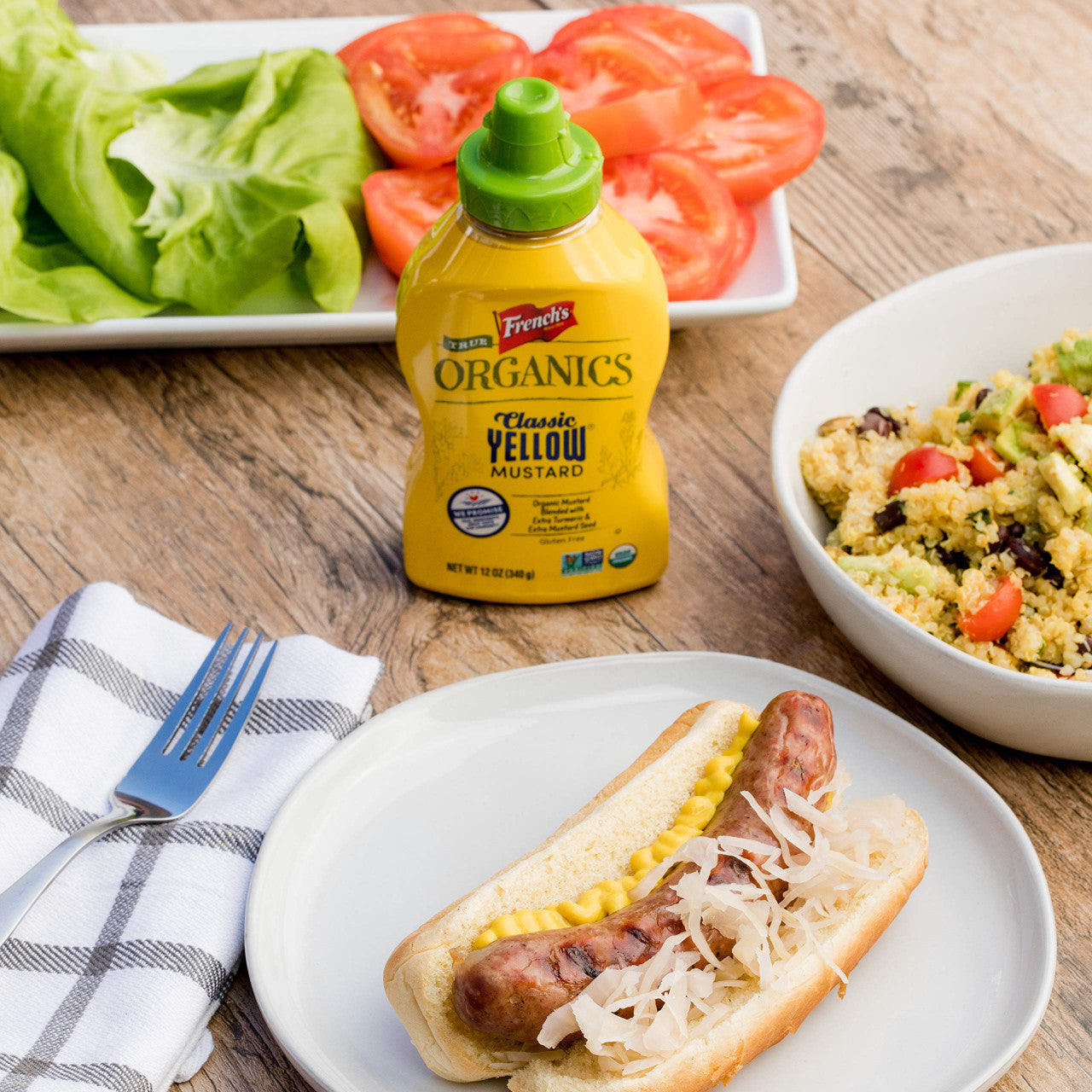 French's, Organic, Classic Yellow Mustard, 325ml/11oz., {Imported from Canada}