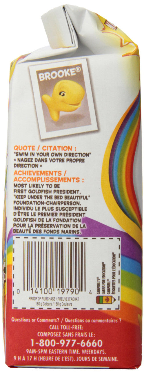 Pepperidge Farm Goldfish Crackers Colours, 180g/6.3 oz, (12pk) (Imported from Canada)