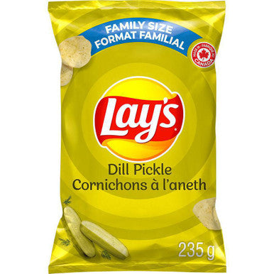 Lay's Dill Pickle Chips 235g/8.3 oz., bag {Imported from Canada}