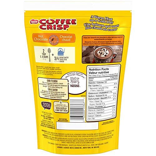 Nestle Coffee Crisp Hot Chocolate Cocoa Mix 450g/15.9oz {Imported from Canada}