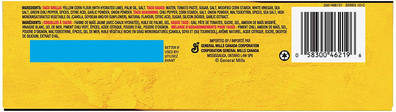 Old El Paso Stand and Stuff Tacos Dinner Kit, 10 Count, 250g/8.8 oz., {Imported from Canada}