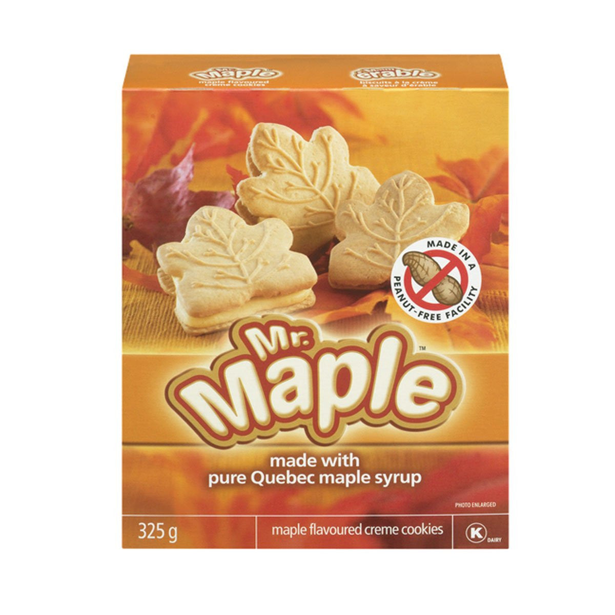 Mr. Maple Maple Flavoured Creme Cookies 325g/11.5 oz., - {Imported from Canada}