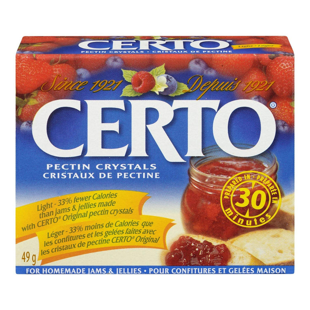 Certo Light Pectin Crystals, 49g/1.7oz., {Imported from Canada}