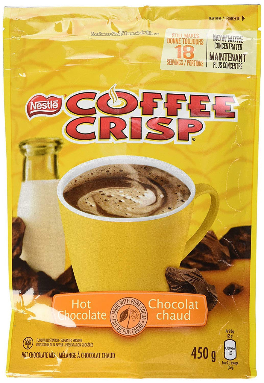 Nestle Coffee Crisp Hot Chocolate Cocoa Mix 450g/15.9oz {Imported from Canada}
