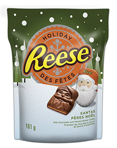 Reese PEANUT BUTTER CANDY Santas, 161g, {Imported from Canada}