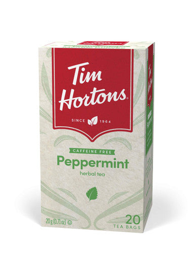 Tim Hortons Peppermint Tea Bags, 20ct, 40g | 1.4oz {Imported from Canada}