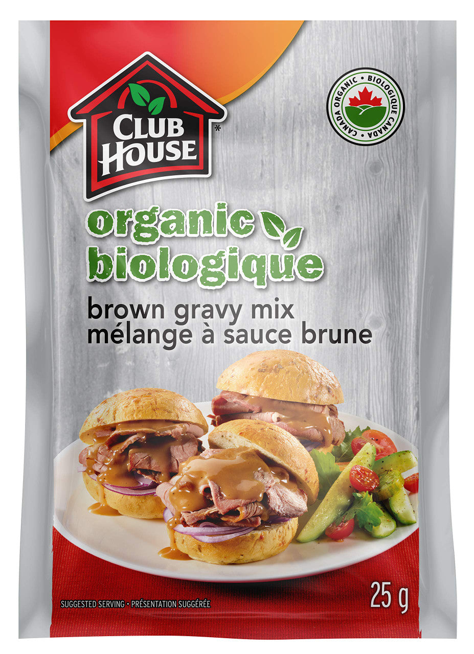 Club House, Organic Brown Gravy Mix, 25g/1oz., {Imported from Canada}