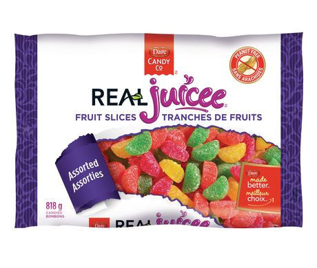Dare REAL JUICEE Fruit Slices, 818g/1.8lbs., 12 Count {Imported from Canada}