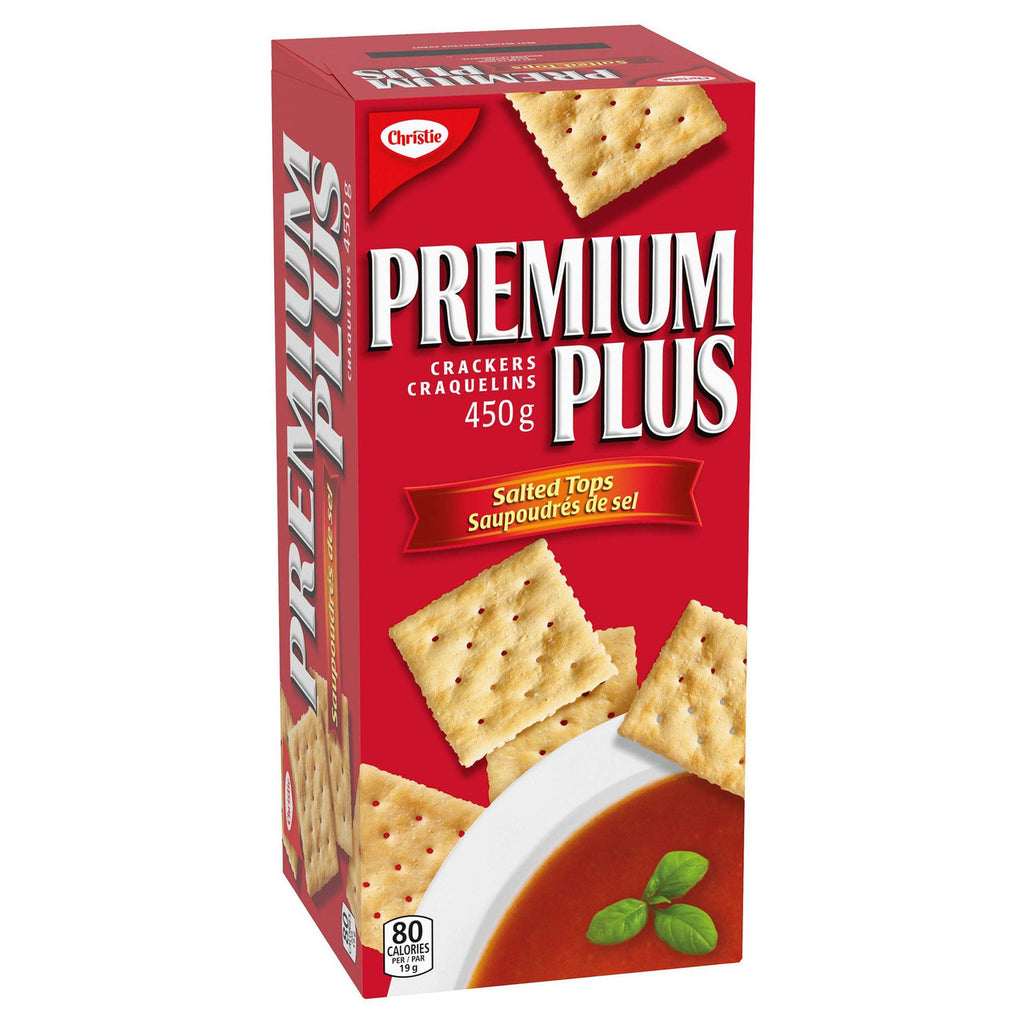 Christie Premium Plus Salted Crackers, 450g/15.9oz,(Imported from Canada)