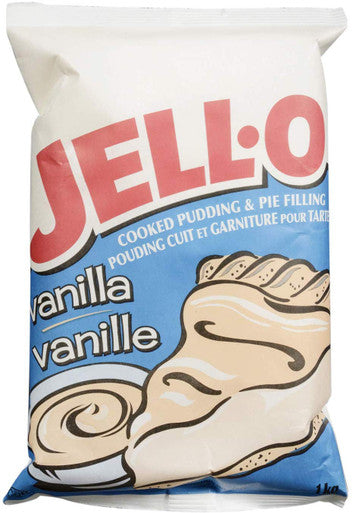 Jell-O Vanilla Instant Pudding Pie Filling, 1kg/2.2lbs., 2pk {Imported from Canada}