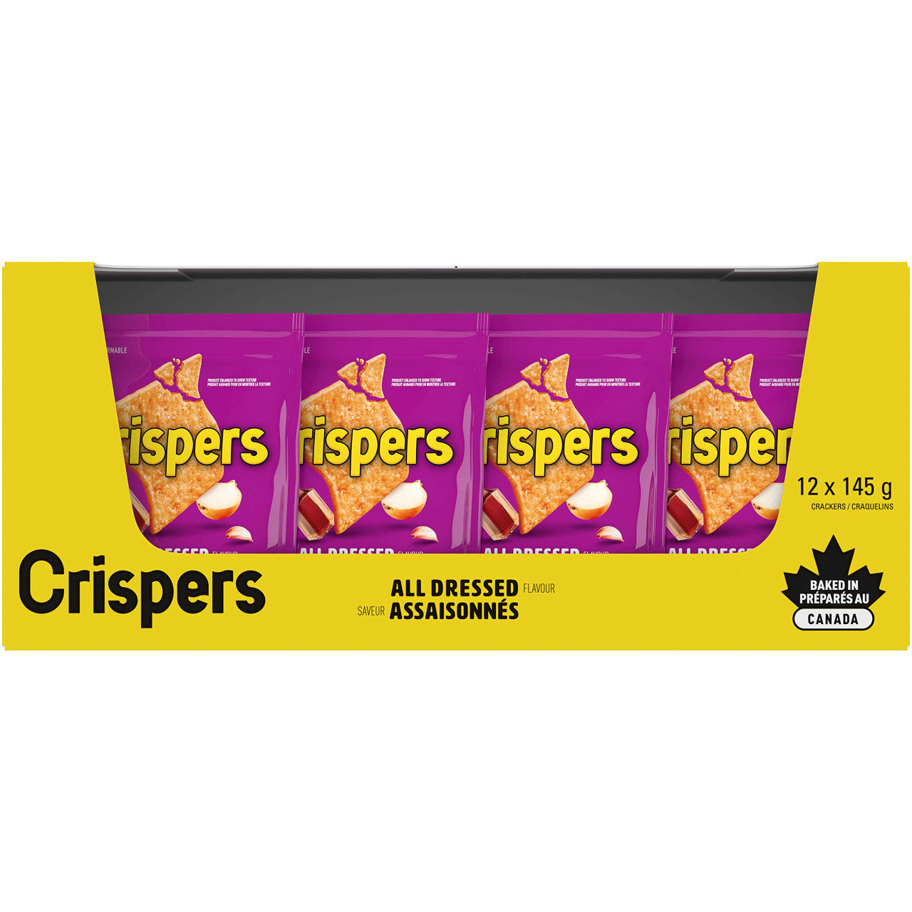 Christie Crispers, All Dressed Crackers, 145g/5.1 Ounce, (12 Pack) {Imported from Canada}