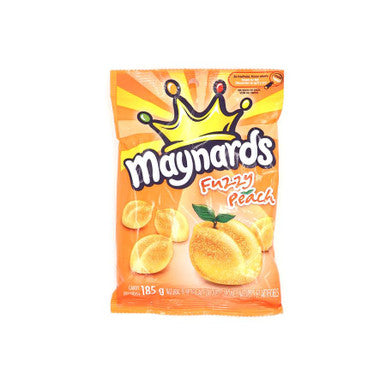 Maynards Gummy Fuzzy Peach Candy, 185g, 12 pack {Imported from Canada}