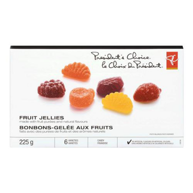 President's Choice Real Fruit Jellies, 225g/7.9oz., {Imported from Canada}