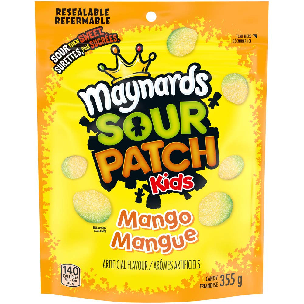 Maynards Sour Patch Kids Mango Candy, 355g/12.5 oz {Imported from Canada}