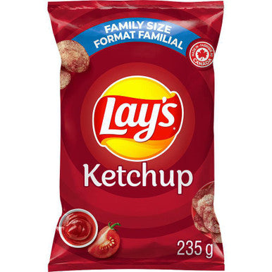 Lay's Potato Chips - Ketchup, 235g/8.3 oz., (24pk) {Imported from Canada}