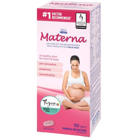 Materna CENTRUM prenatal postpartum vitamin & mineral supplement 100 tablets