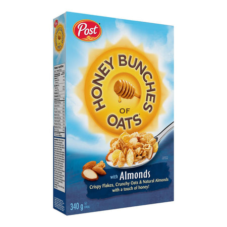 Post Honey Bunches of Oats with Almonds Cereal, 340g/12 oz. Box {Imported from Canada}