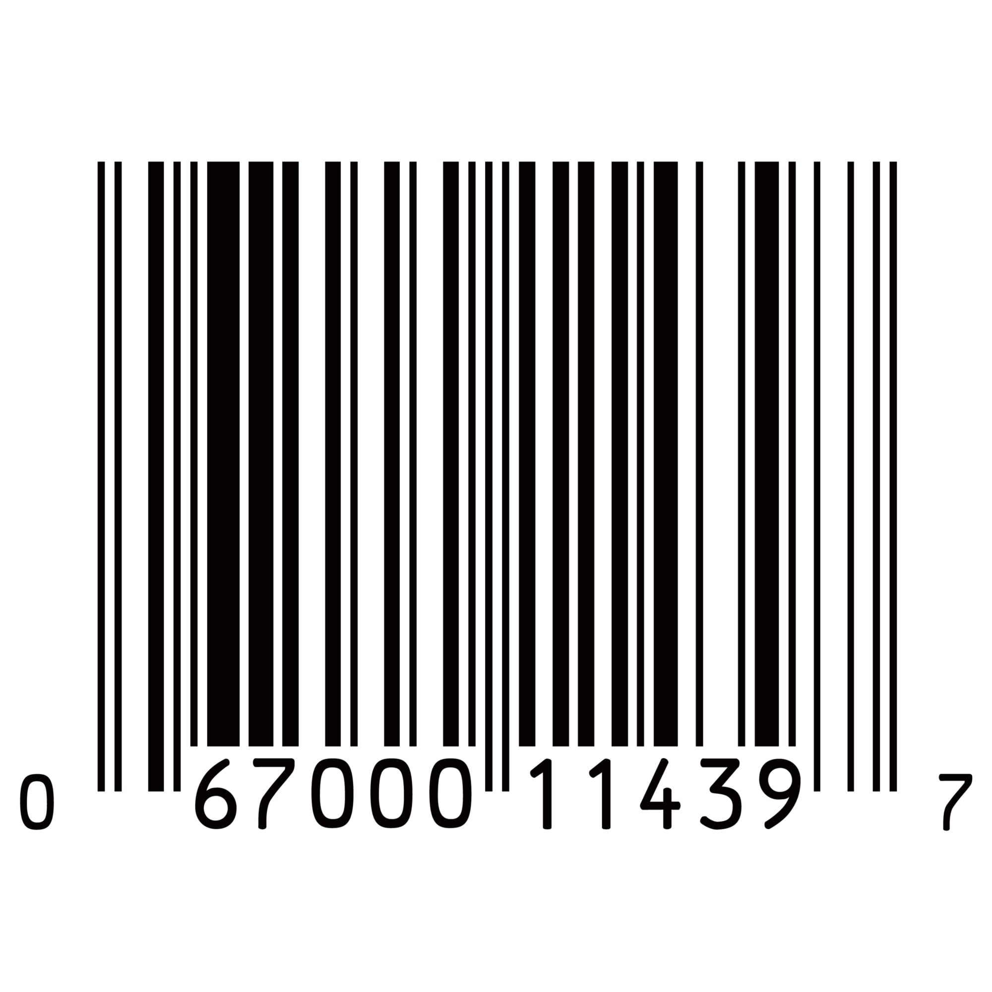 Barcode with a series of numbers below it for One can of AHA Sparkling Water Beverage, Peach & Honey Flavor, Unsweetened, 355ml on a white background on a white background