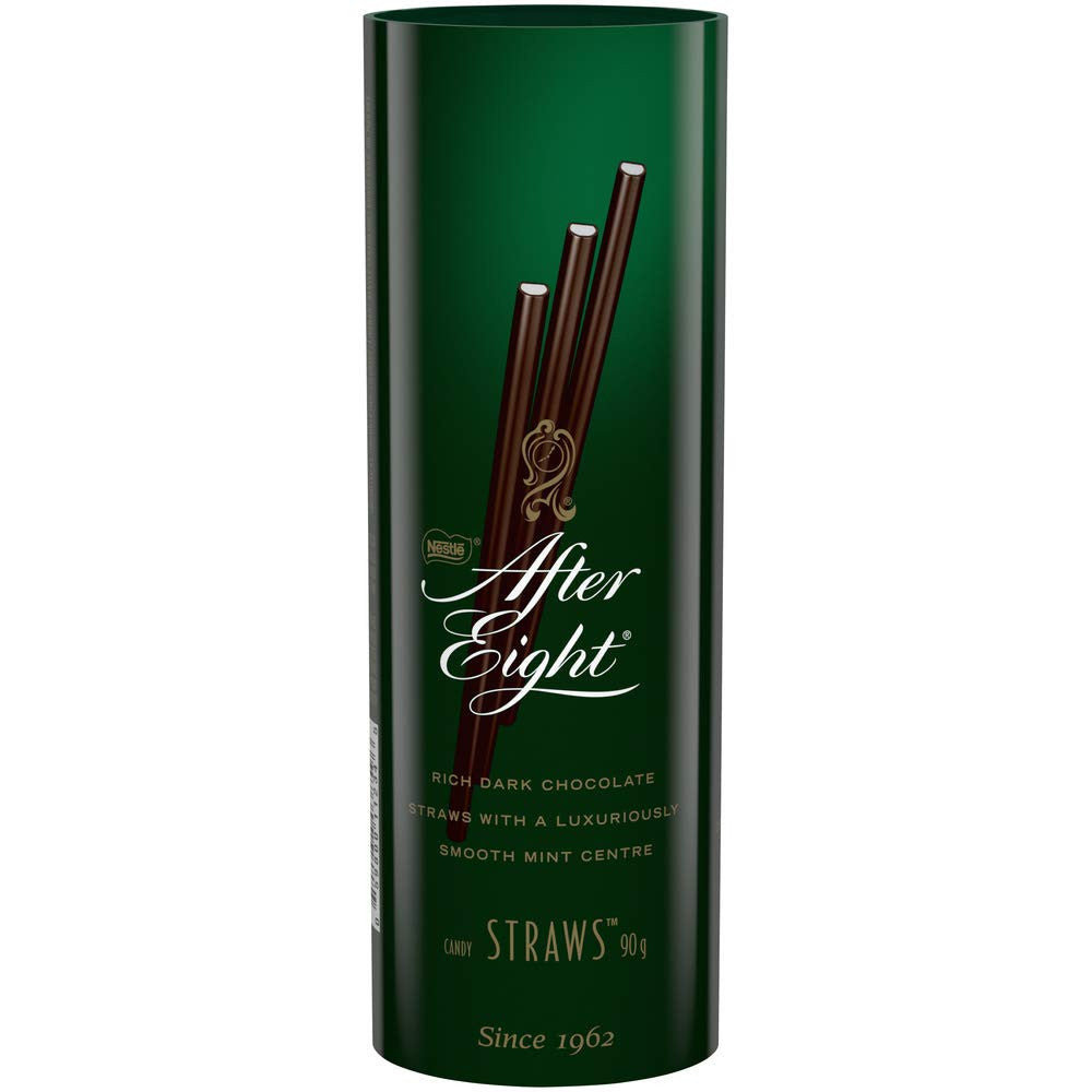 NESTLE After Eight Rich Dark Chocolate & Mint Straws, 90g/3.2oz., {Imported from Canada}