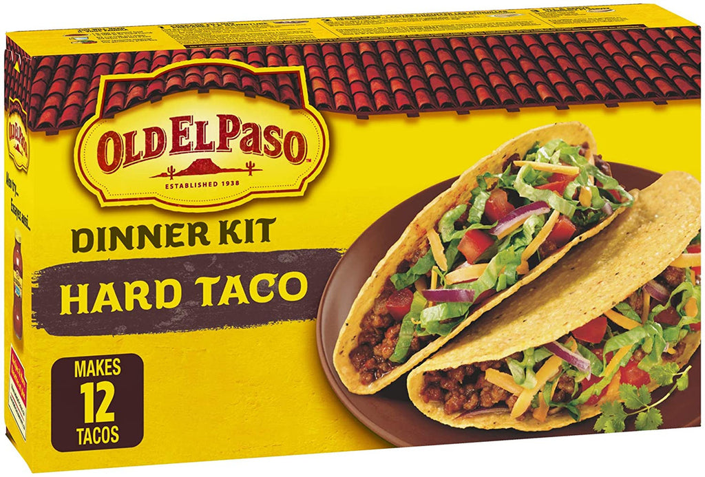 Old El Paso Hard Taco Dinner Kit, 12 taco shells, 250g/8.8 oz., {Imported from Canada}