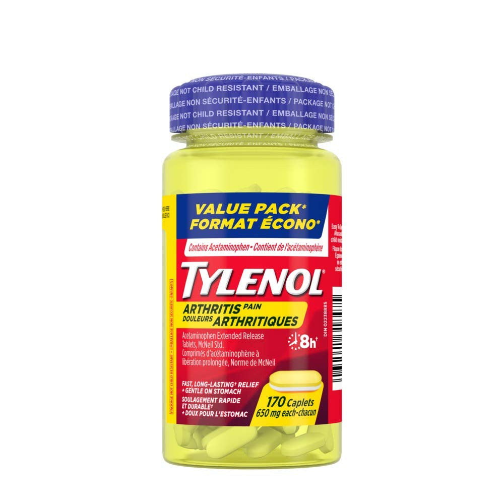Tylenol Arthritis Pain - 170 caplets 650 mg {Imported from Canada}