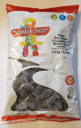 Canada Candy Gnarly Sour Grapes 2.5 kg (5.5 lbs) {Imported from Canada}