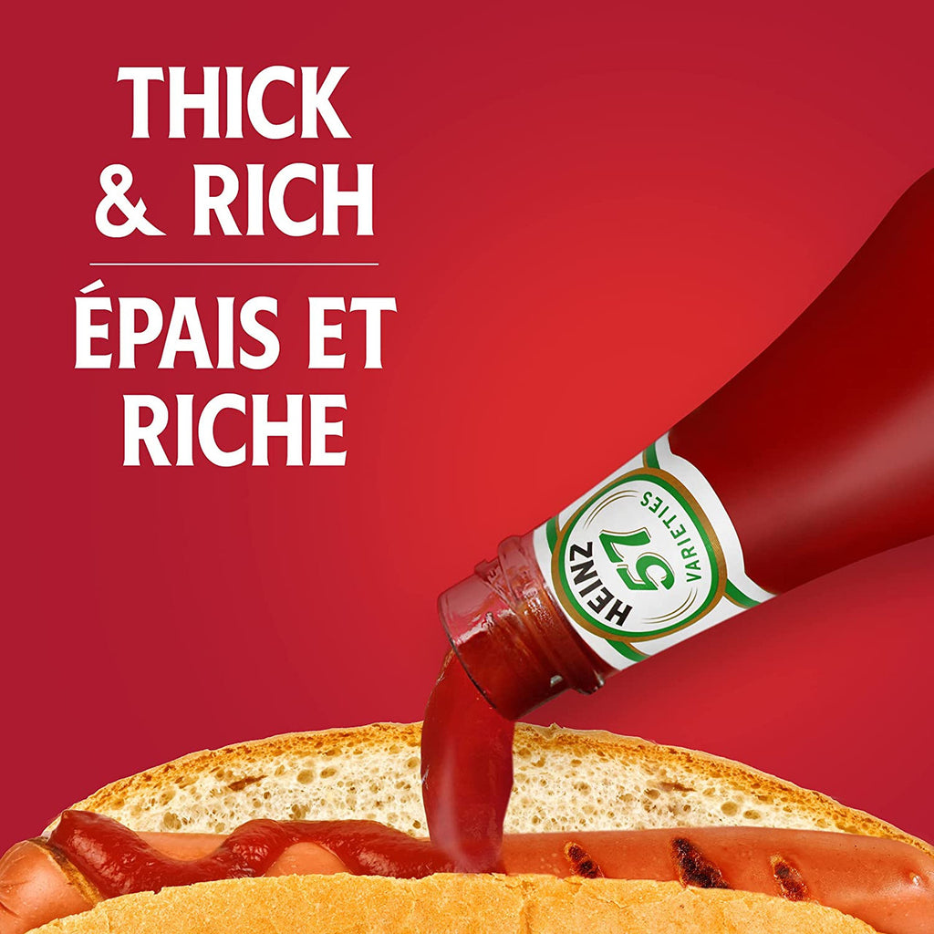 Heinz Tomato Ketchup, 1.25L/42.3 fl. oz., Fridge Fit Bottle - 2 Pack (Pack of 6) {Imported from Canada}