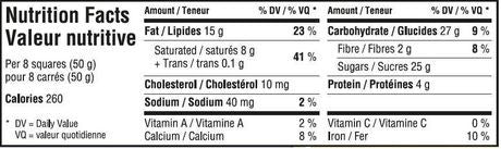 Waterbridge Candy Bar 200g/7.05oz Smooth & Creamy Fruit & Nut {Imported from Canada}