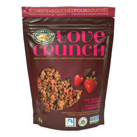 Nature's Path Love Crunch Organic Dark Chocolate & Red Berries Granola, 325g/11 oz. Bag {Imported from Canada}