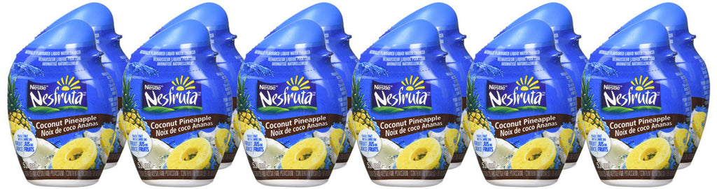 Nesfruta Coconut Pineapple Liquid Water Enhancer, 12x52ml (Imported from Canada)