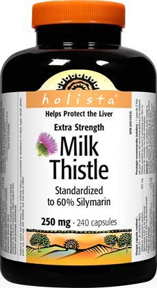 Holista Milk Thistle 250mg, 240 Capsules {Imported from Canada}