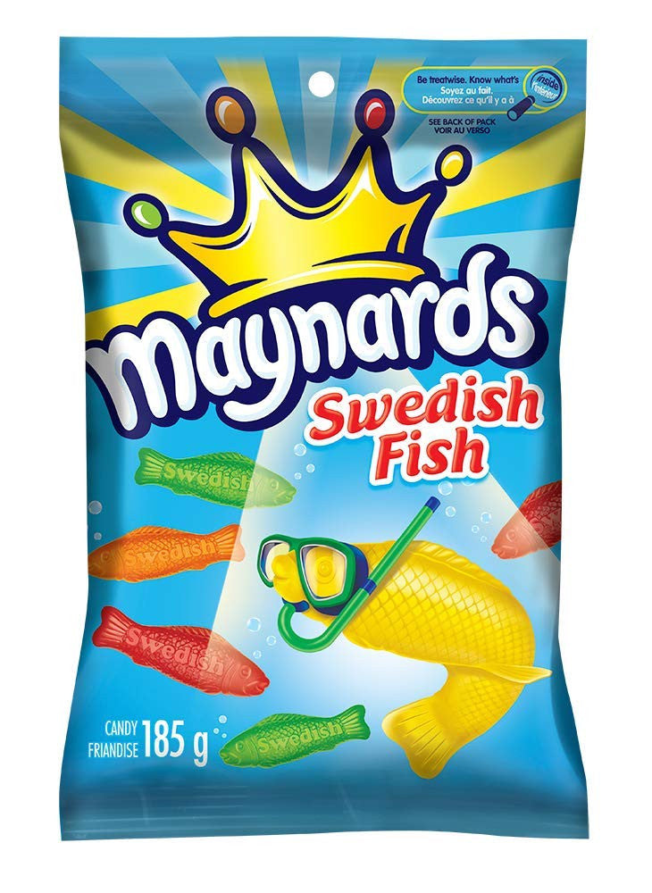 Maynards Swedish Fish Gummy Candy, 185g/6.5oz., 9pk, {Imported from Canada}