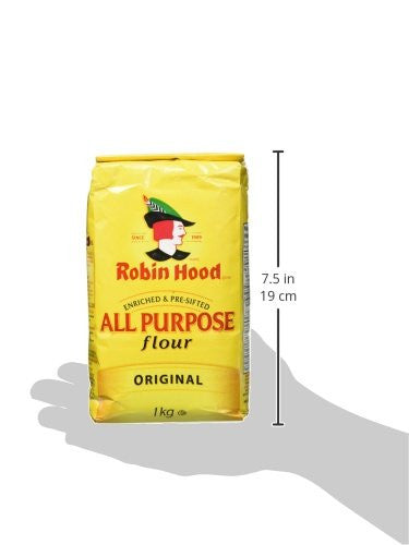 Robin Hood Original All Purpose Flour, 1kg/35.3oz., {Imported from Canada}