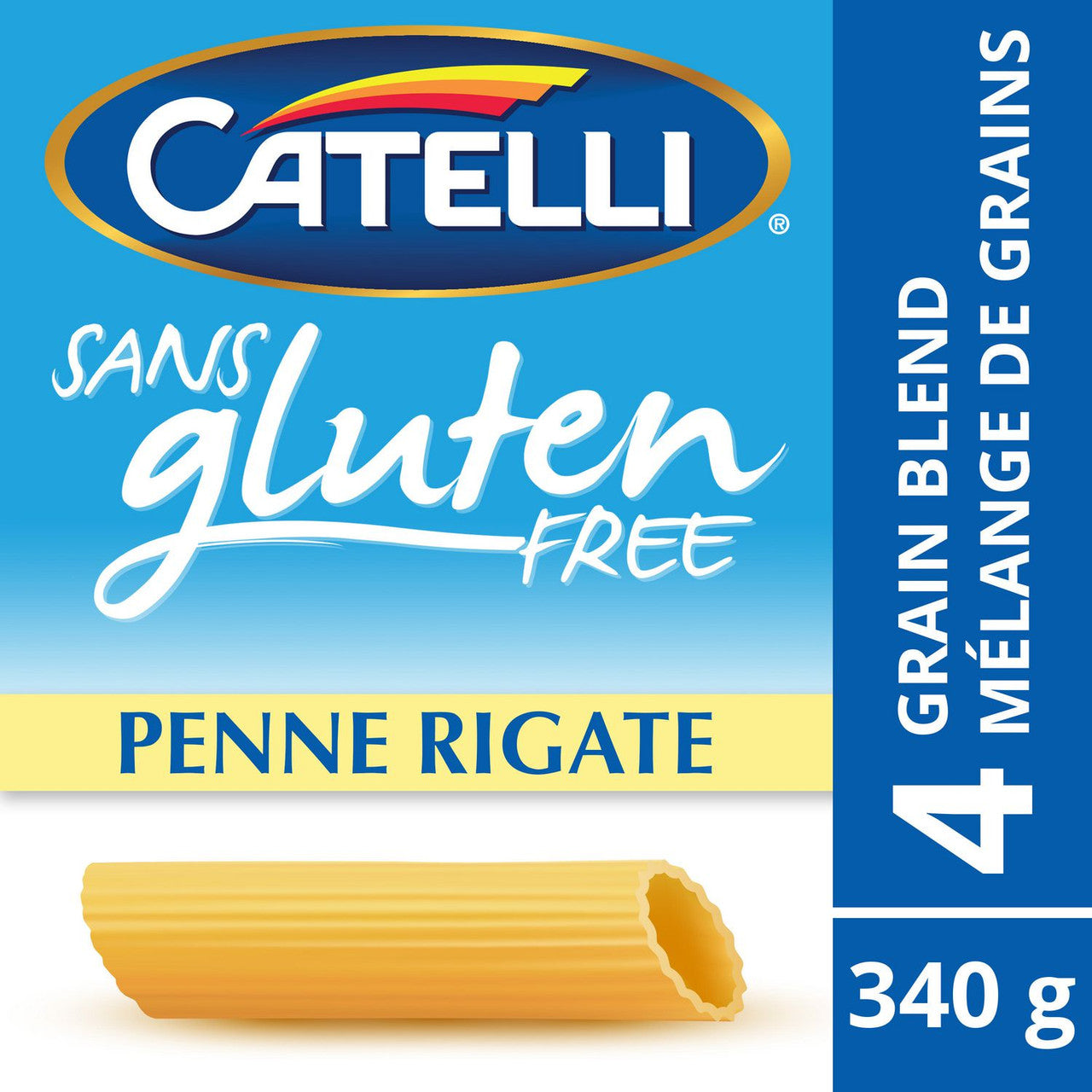 Catelli Gluten Free Penne Rigate Pasta, 340g/12 oz., {Imported from Canada}