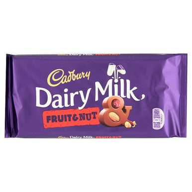 Cadbury Dairy Milk Chocolate Bar Fruit & Nut 200g/7oz {Imported from Canada}