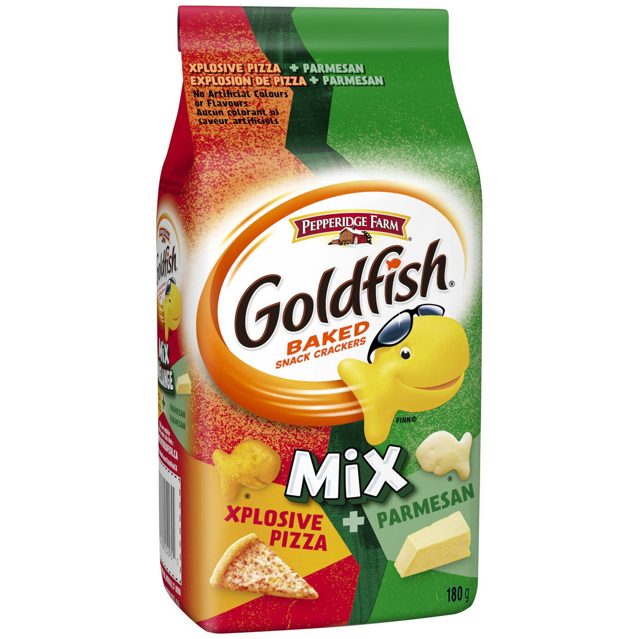 Pepperidge Farm Goldfish Mix Explosive Pizza & Parmesan Crackers, 180g/6.3 oz., {Imported from Canada}
