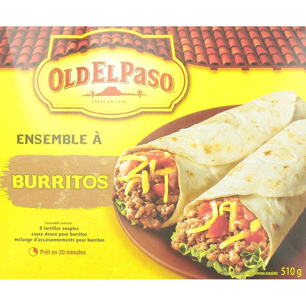 Old El Paso Burrito Dinner Kit, 510g/18 oz., (3pack) {Imported from Canada}