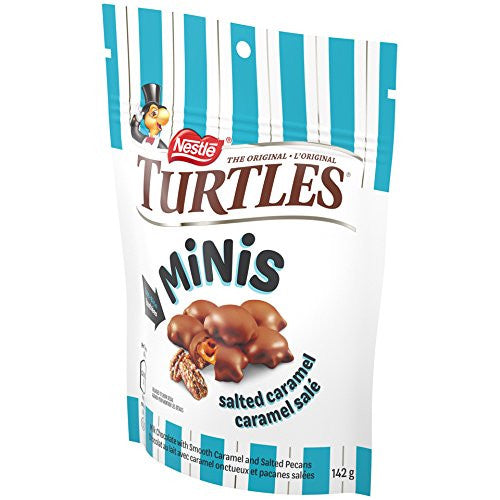 TURTLES Minis Sweet & Salty, 142g/5oz. Pouch, (Imported from Canada)