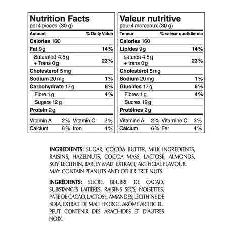 Lindt Swiss Classic Gold Milk Raisin Hazelnut Chocolate Bar, 300g/10.6oz, (Imported from Canada)