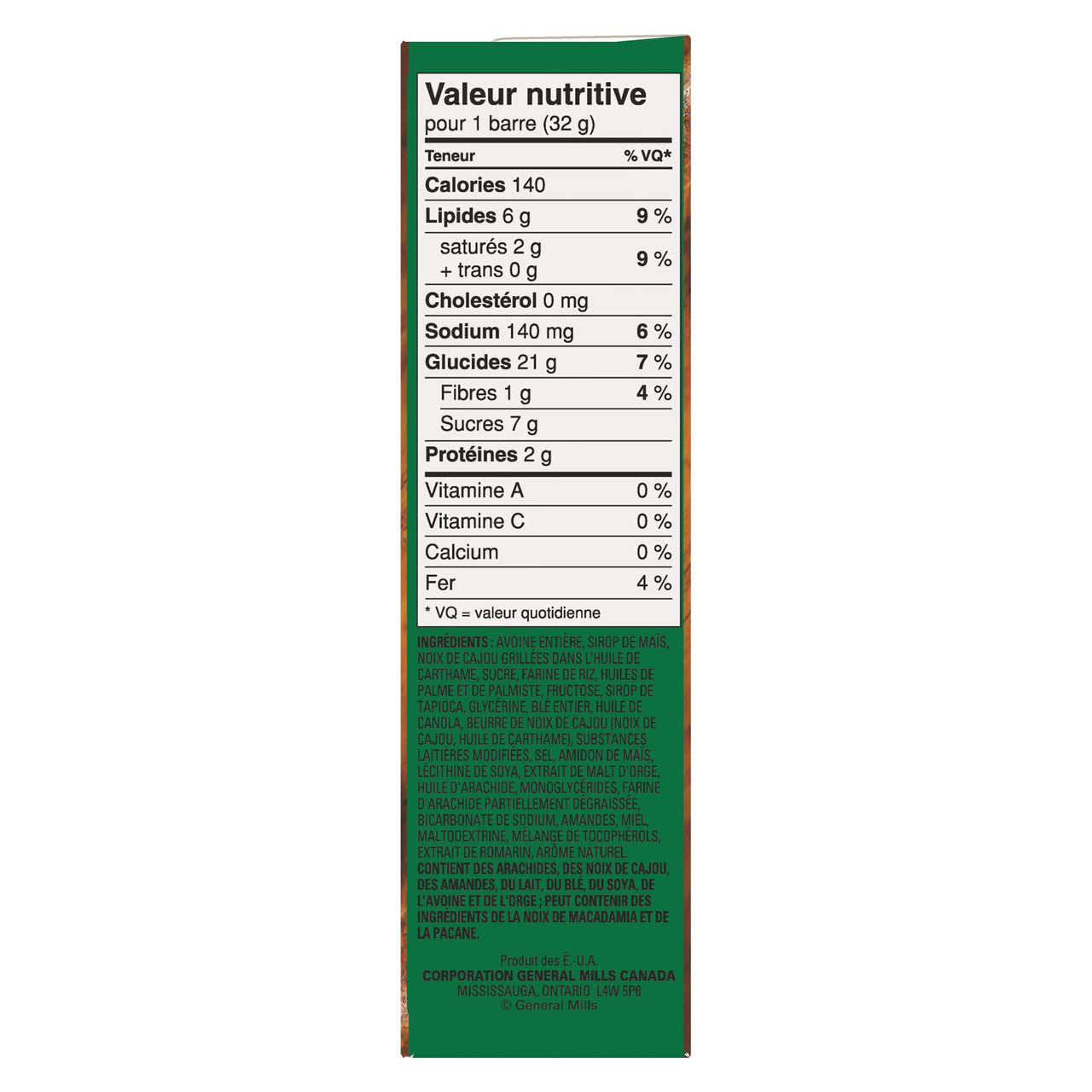 Nature Valley Sweet and Salty Cashew, 1pk , 160g/5.64oz  {Canadian}