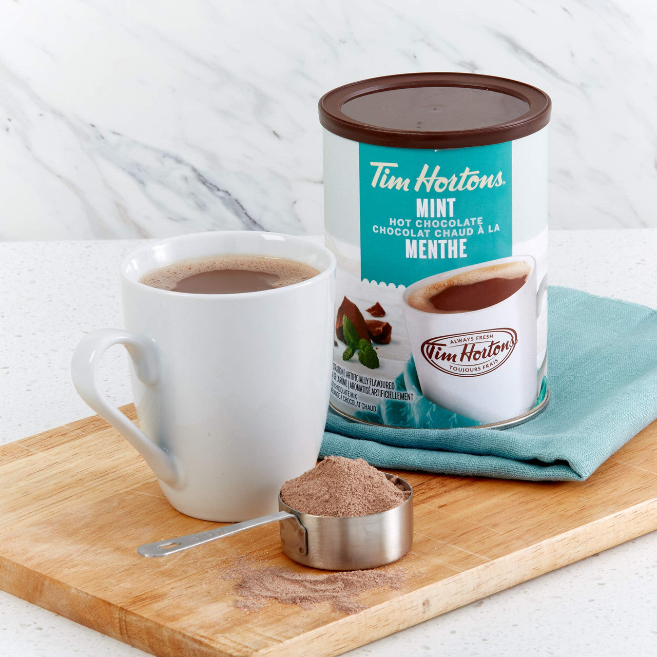 Tim Hortons Mint Hot Chocolate Can, 500g/17.6oz., (Imported from Canada)