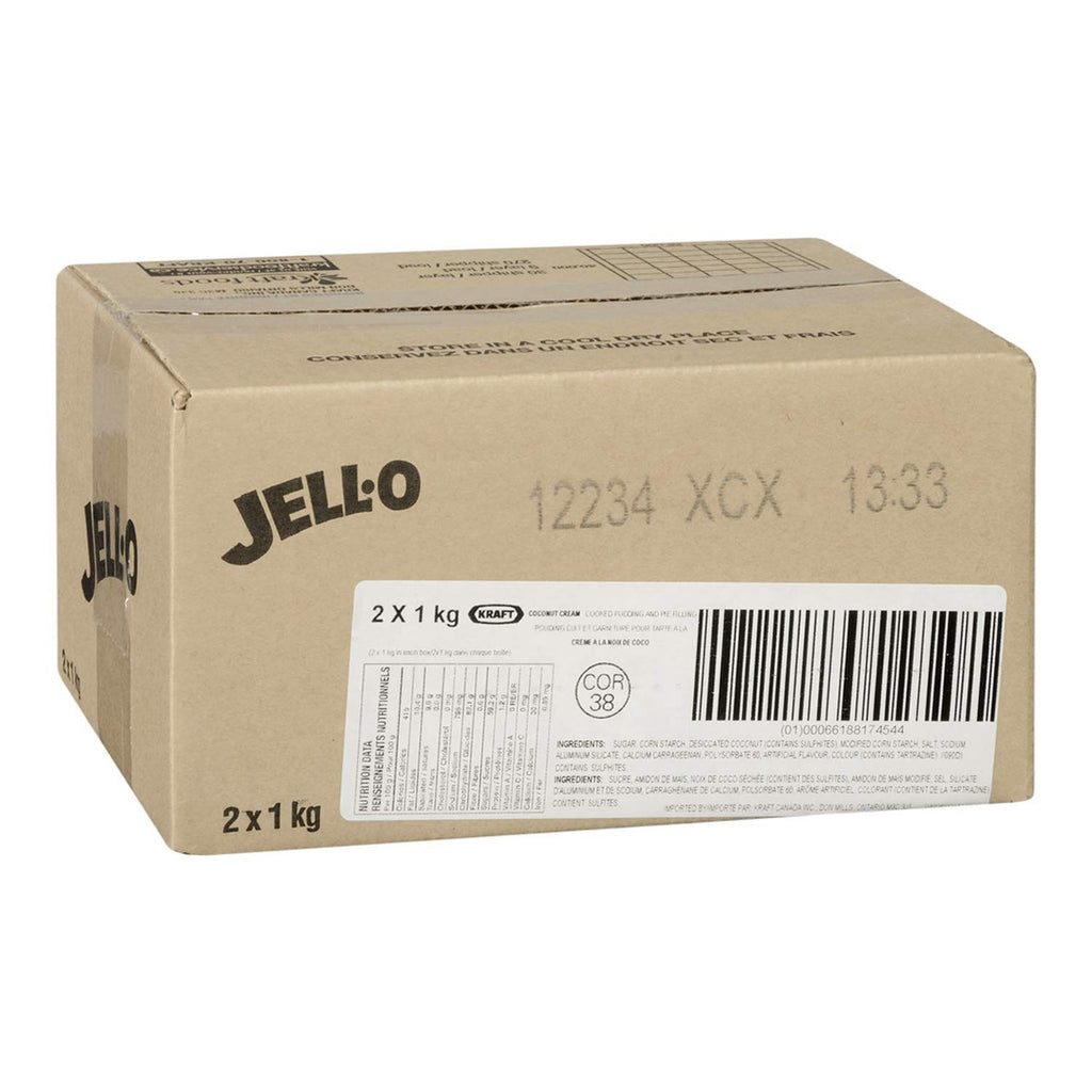 JELL-O Coconut Pudding Pie Filling, 1kg/2.2lbs., 2pk {Imported from Canada}