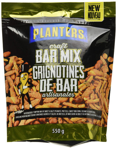 Planters Peanuts, Craft Bar Mix, 550g/19.4 oz., {Imported from Canada}