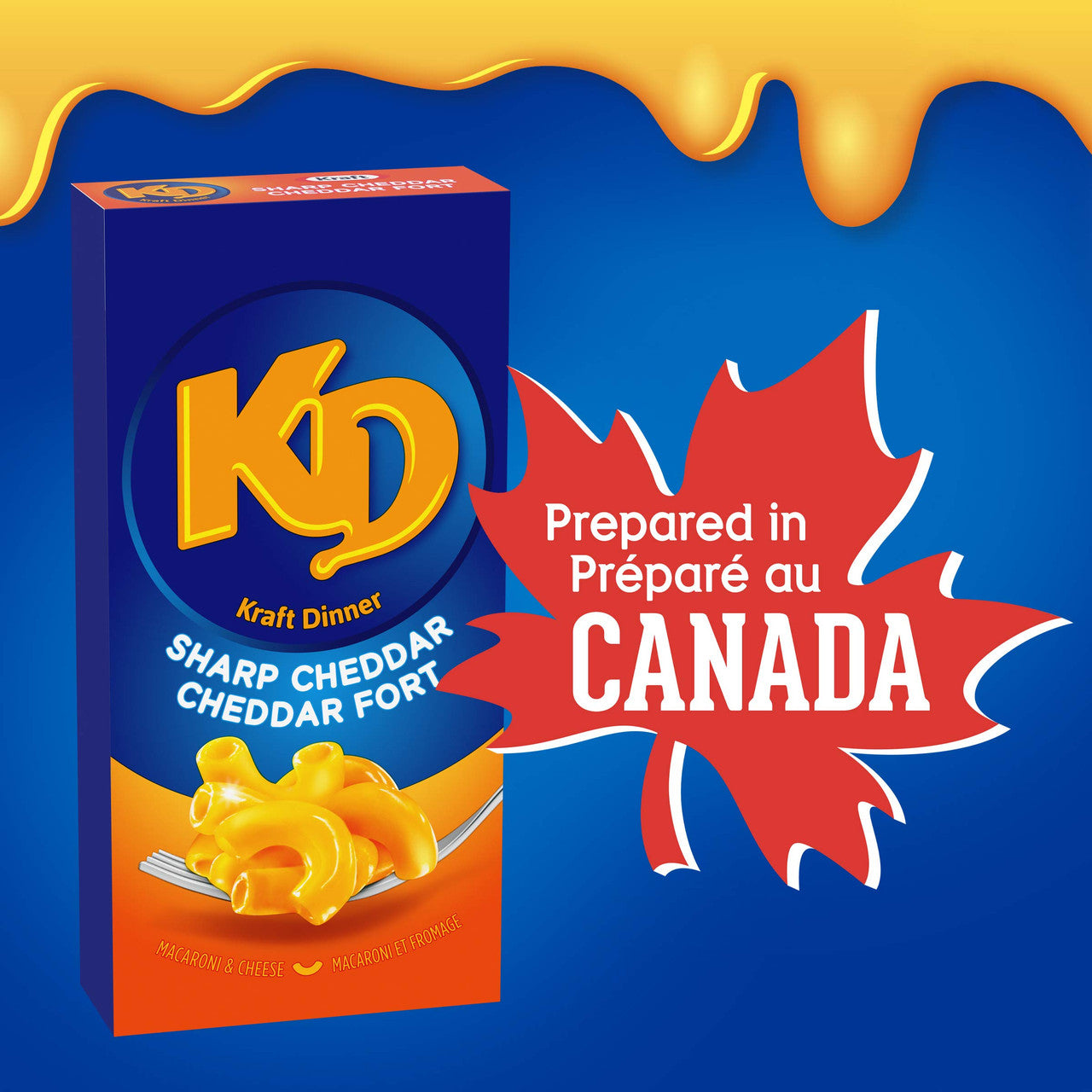 Kraft Dinner Sharp Cheddar Mac and Cheese, 200g/7.05oz 24pk  {Canadian}
