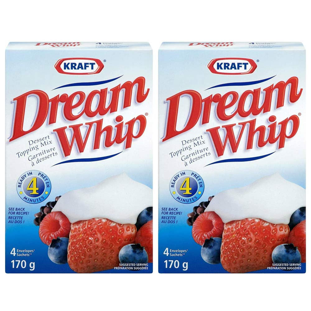 Dream Whip Dessert Topping Mix, 170g/6oz, 2-Pack {Imported from Canada}