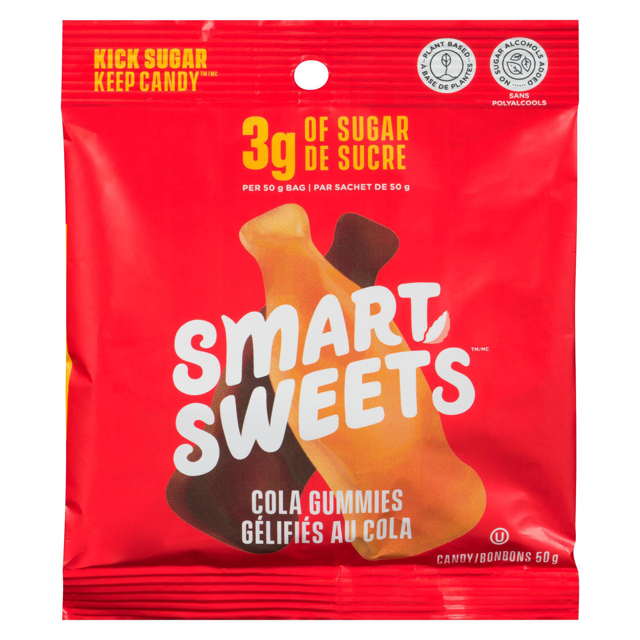 Smart Sweet Cola Gummies, 50g/1.75 oz. Bag {Imported from Canada}