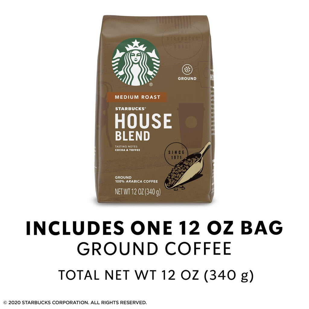 Starbucks Medium House Blend Ground Coffee, 340g/12oz {Imported from Canada}