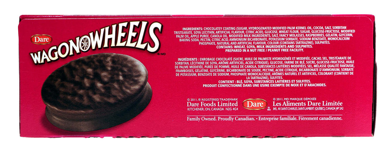 Dare Raspberry Wagon Wheels Cookies 9ct, (2-pack){Imported from Canada}