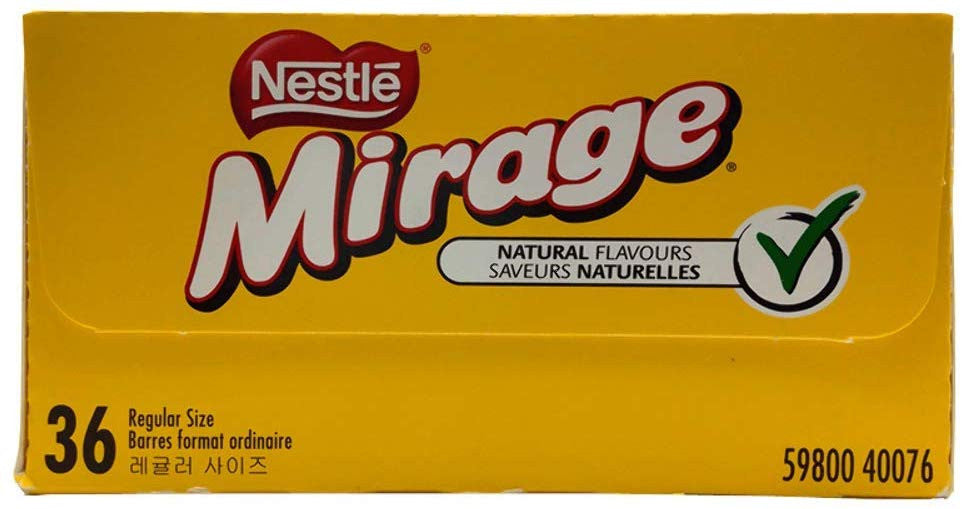 Nestle Mirage Chocolate 36pk (41g/1.4oz per bar) (Imported from Canada}